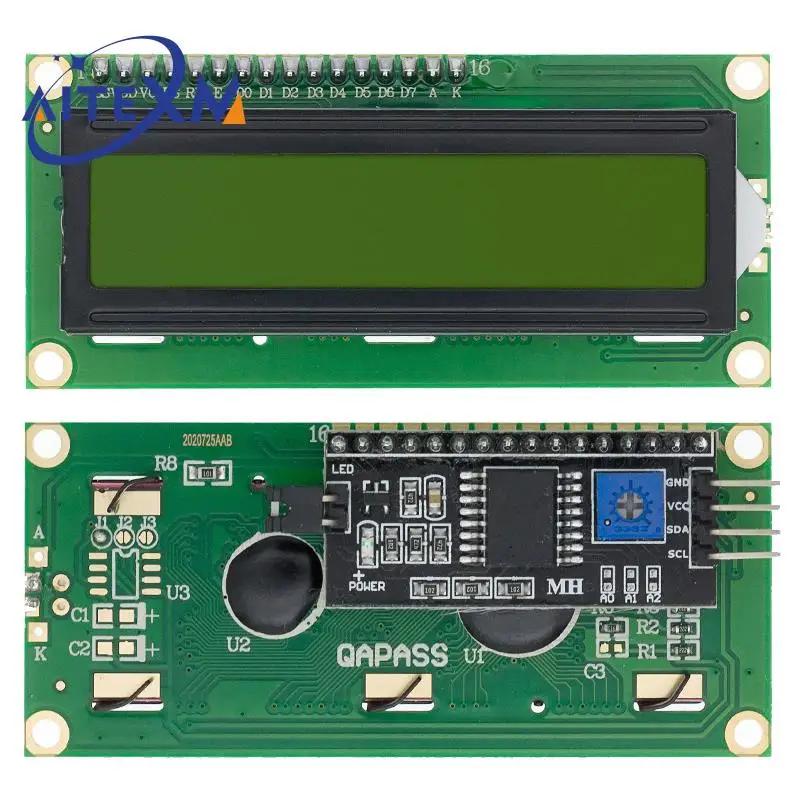 HOPP1602-Écran LCD Bleu/Jaune Vert, Wild 5V pour Ardu37, 16x2, Rick PCF8574T PCF8574 IIC I2C, 1602