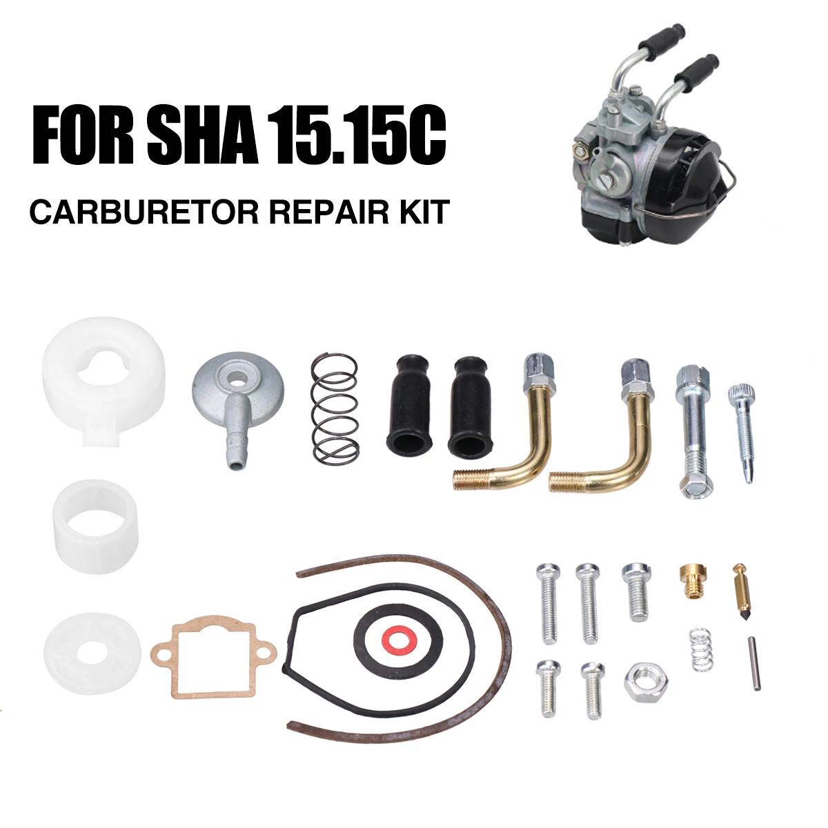 ZSDTRP-Kit de Réparation de Carburateur pour DELLORT SHA 15.15, avec Câble Coudé à 90 °, Joint de Co
