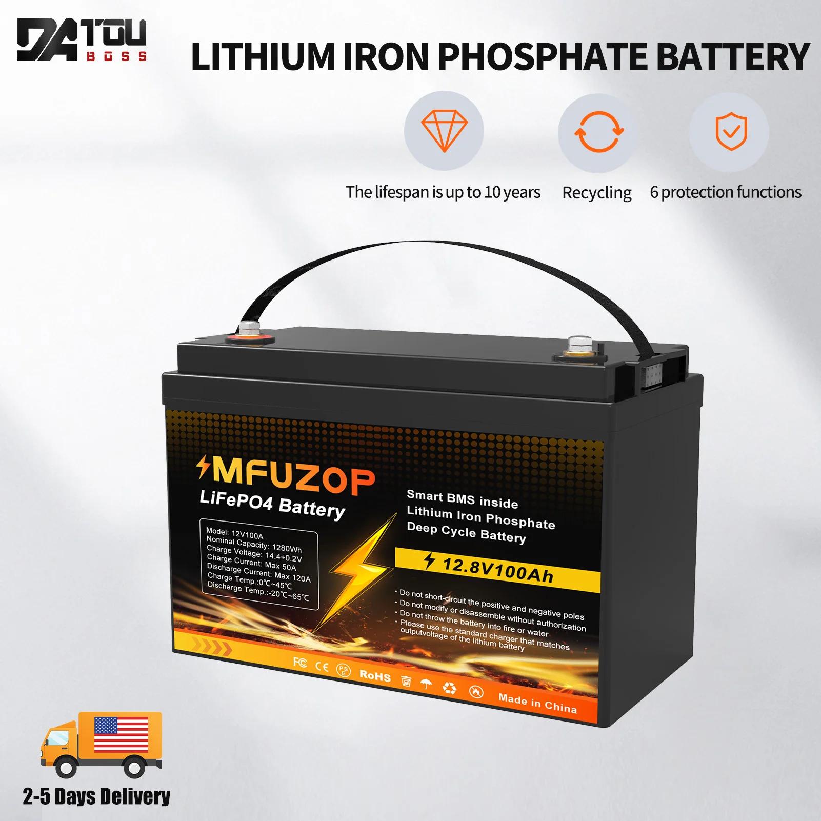 DTOUBOSS-BMS aste au lithium d'origine pour système solaire, veFePO4, extérieur, voyage, maison, ent