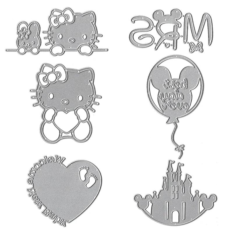 Disney-Matrices de découpe en métal, Convient pour le festival, l'album de scrapbooking bricolage, l