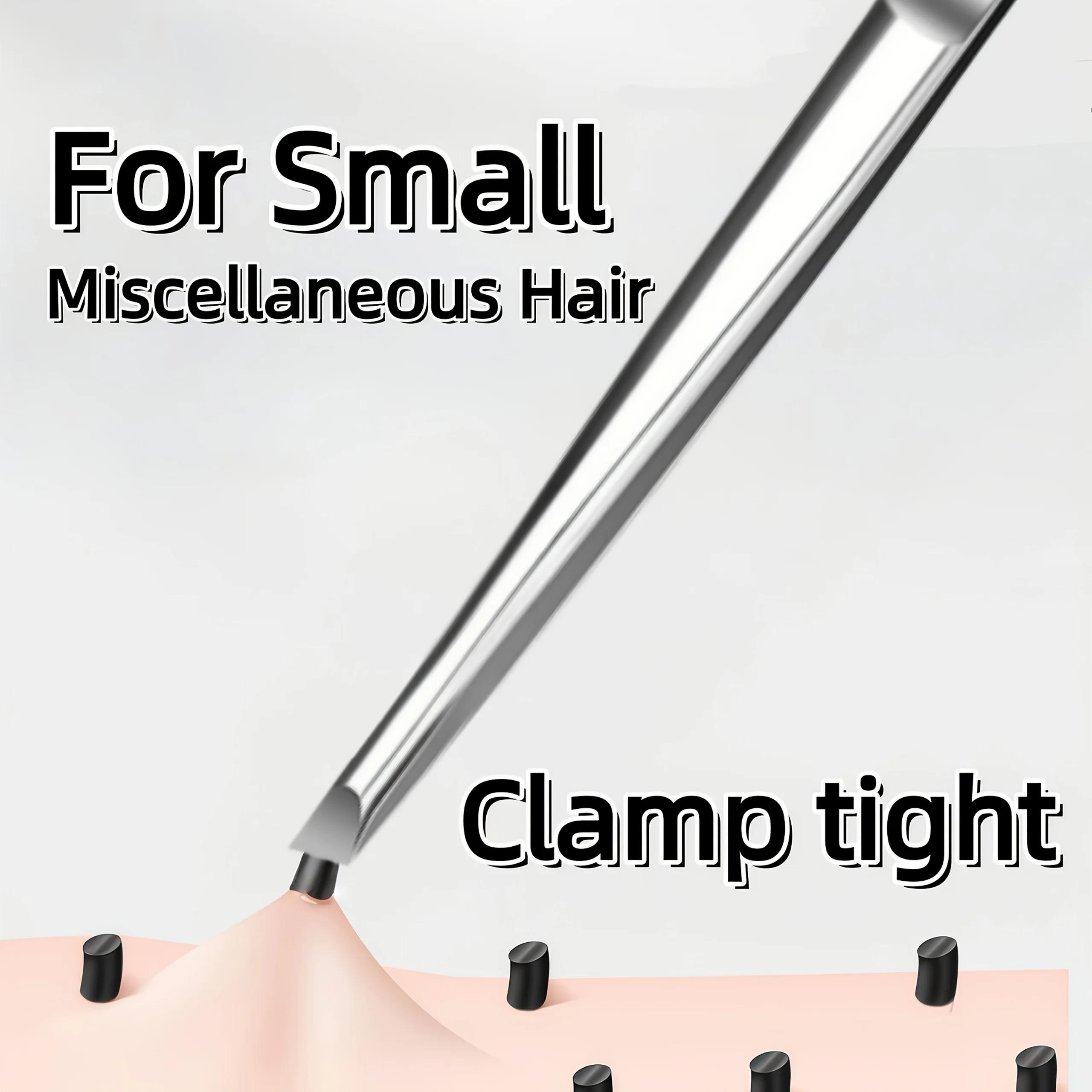 Pince à épiler en acier inoxydable, outil adapté à l'application de cils et de sourcils, coupe de ba