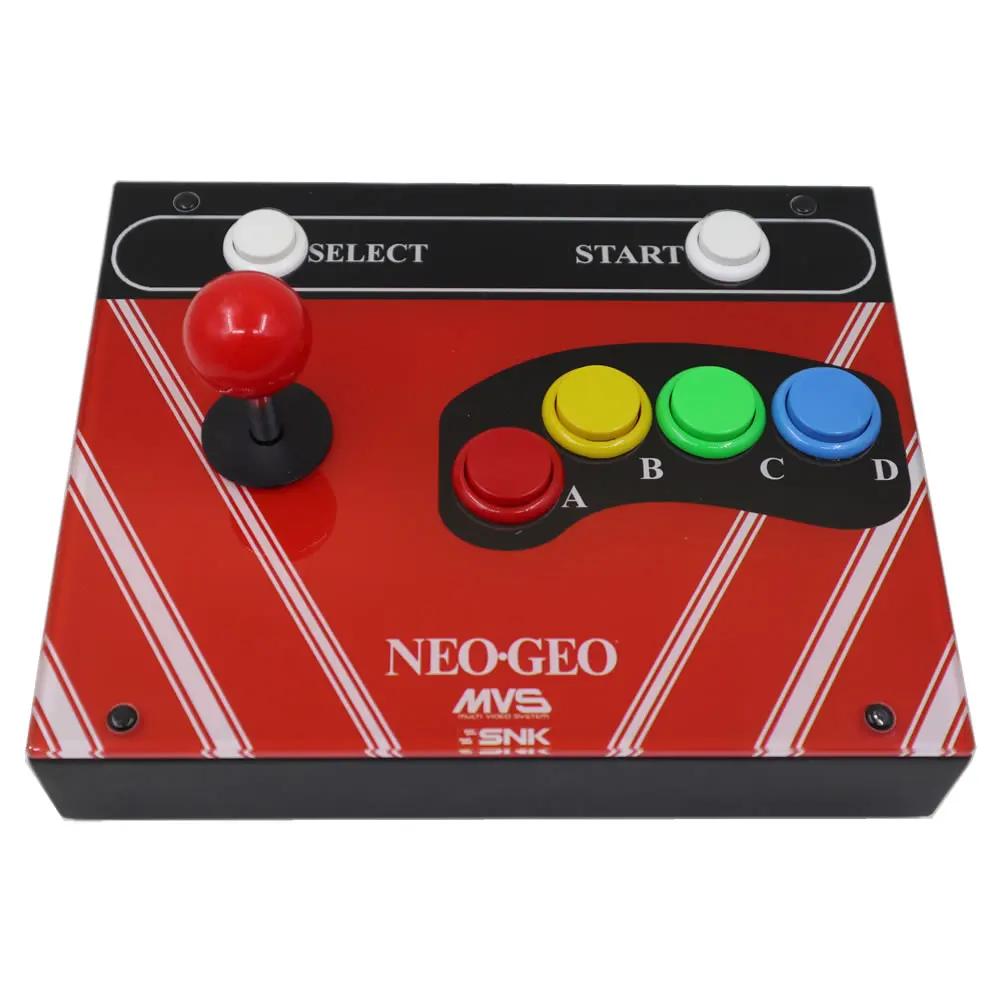 Contrôleur de Joystick d'arcade à 6 boutons, 15 broches, panneau d'art pour SNK Neo Geo AES MVS CD,