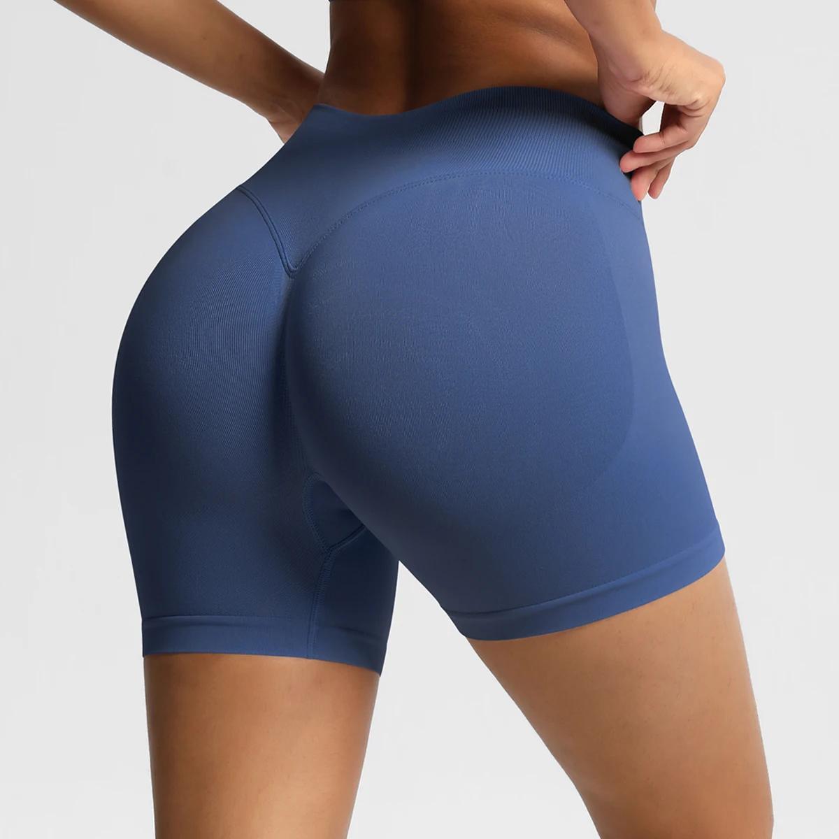 Short de sport taille haute pour femmes, short slim respirant et confortable, short de sport, vêteme
