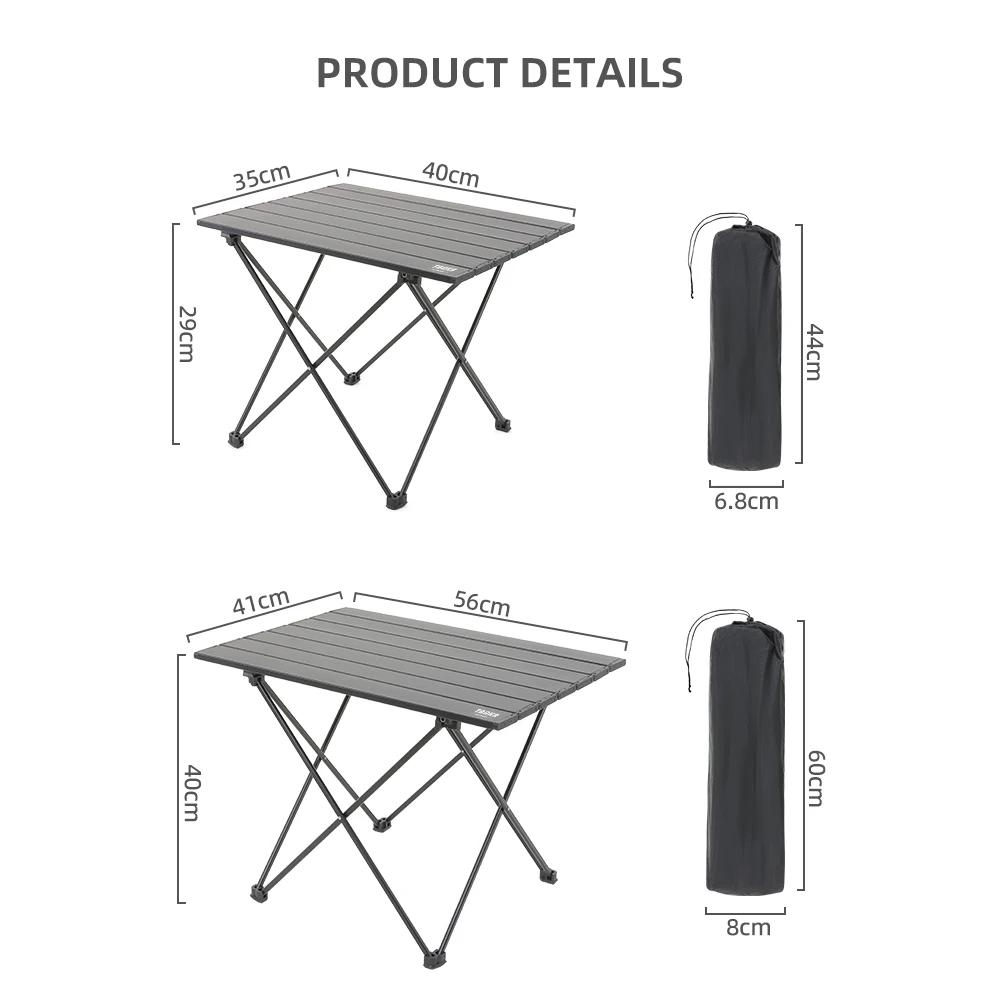 TARKA Camping en plein air Table pliante fête pique-nique barbecue Portable bureau pliable haute rés