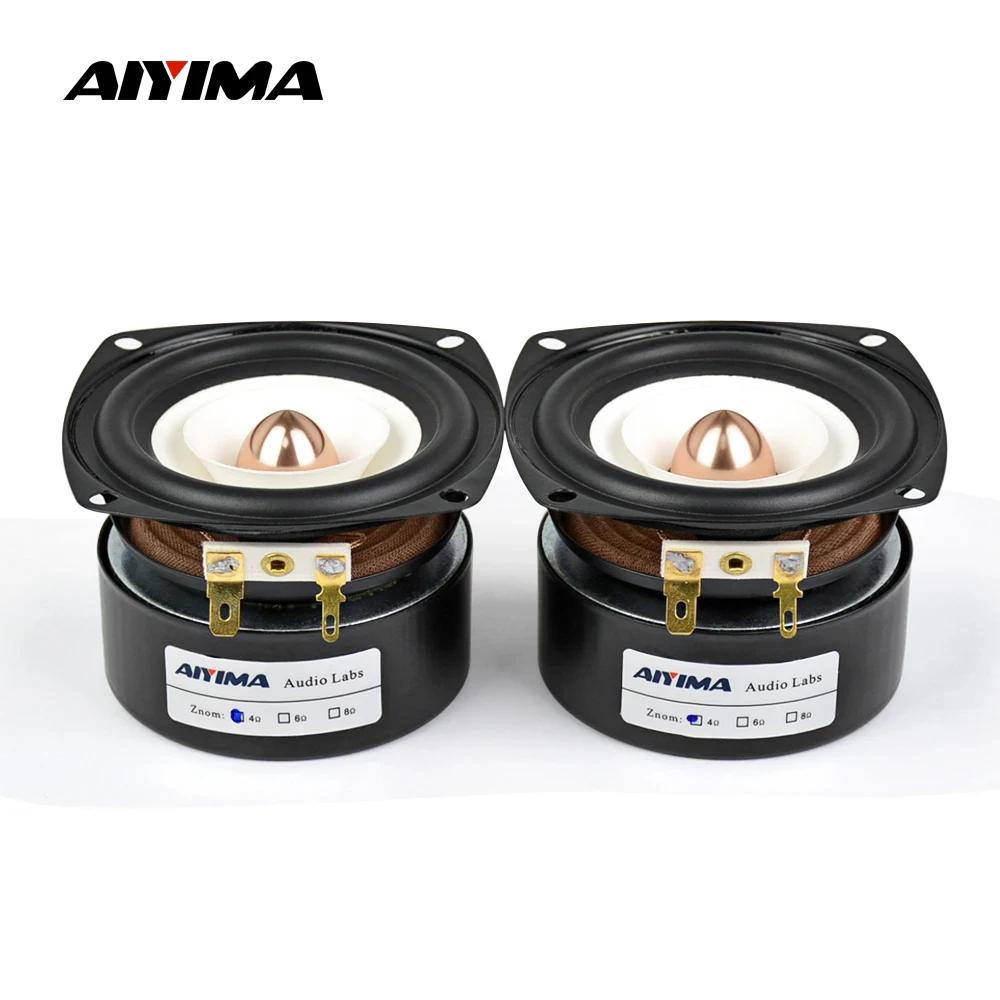 AIYIMA 2 pièces, haut-parleurs pleine gamme de 3 pouces, 4 8 ohms, 15 W, haut-parleur de basse et de