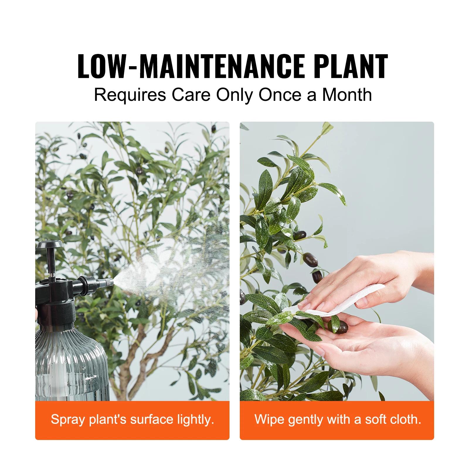 SucceBuy – olive artificielle de 4/5/6 pieds de haut, fausse plante, matériau PE sécurisé, Protectio
