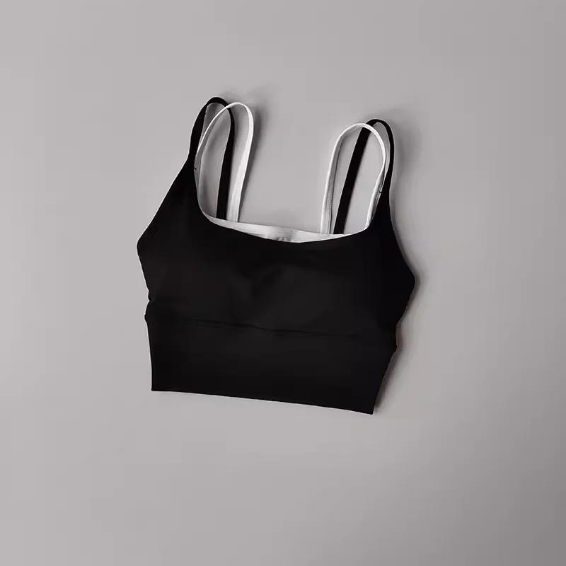 Soutien-gorge de Sport pour femmes gilet de gymnastique Yoga beauté noir bustier tubulaire course so