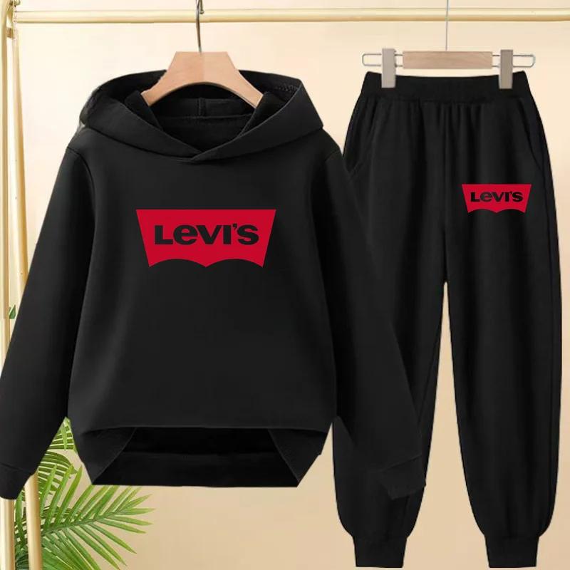 Sweat-shirt à capuche pour enfants de la marque Charming, haut + pantalon, 2 pièces, pour garçons et