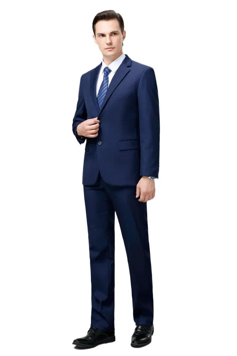S-8XL trempée (Blazer + fj) Chemise décontractée de gentleman pour le travail, coupe couvertes, mari