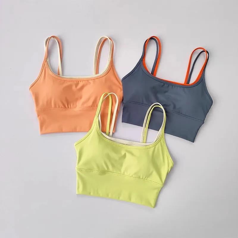 Soutien-gorge sport respirant sans couture femme - Brassière Fitness Yoga Push up antichoc confortable