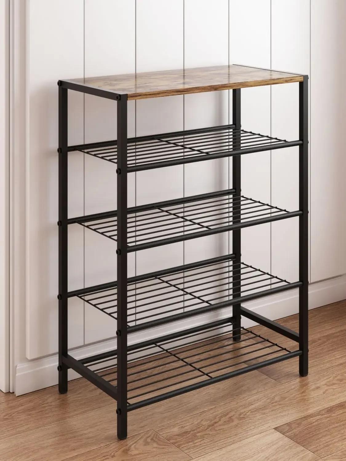 AOLIVIYA Meuble à chaussures pour entrée et couloir, armoire à chaussures multi-niveaux, étagère de