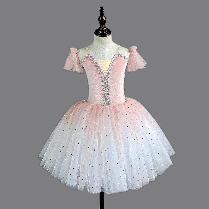 Jupe de ballet pour enfants, jupe de danse pour filles, robe à paillettes, jupe de danse pour enfant