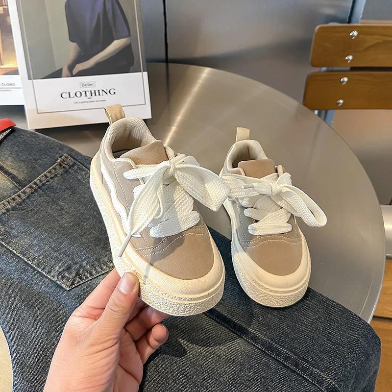 Filles printemps Version coréenne chaussures polyvalentes à semelles souples garçon baskets basses d