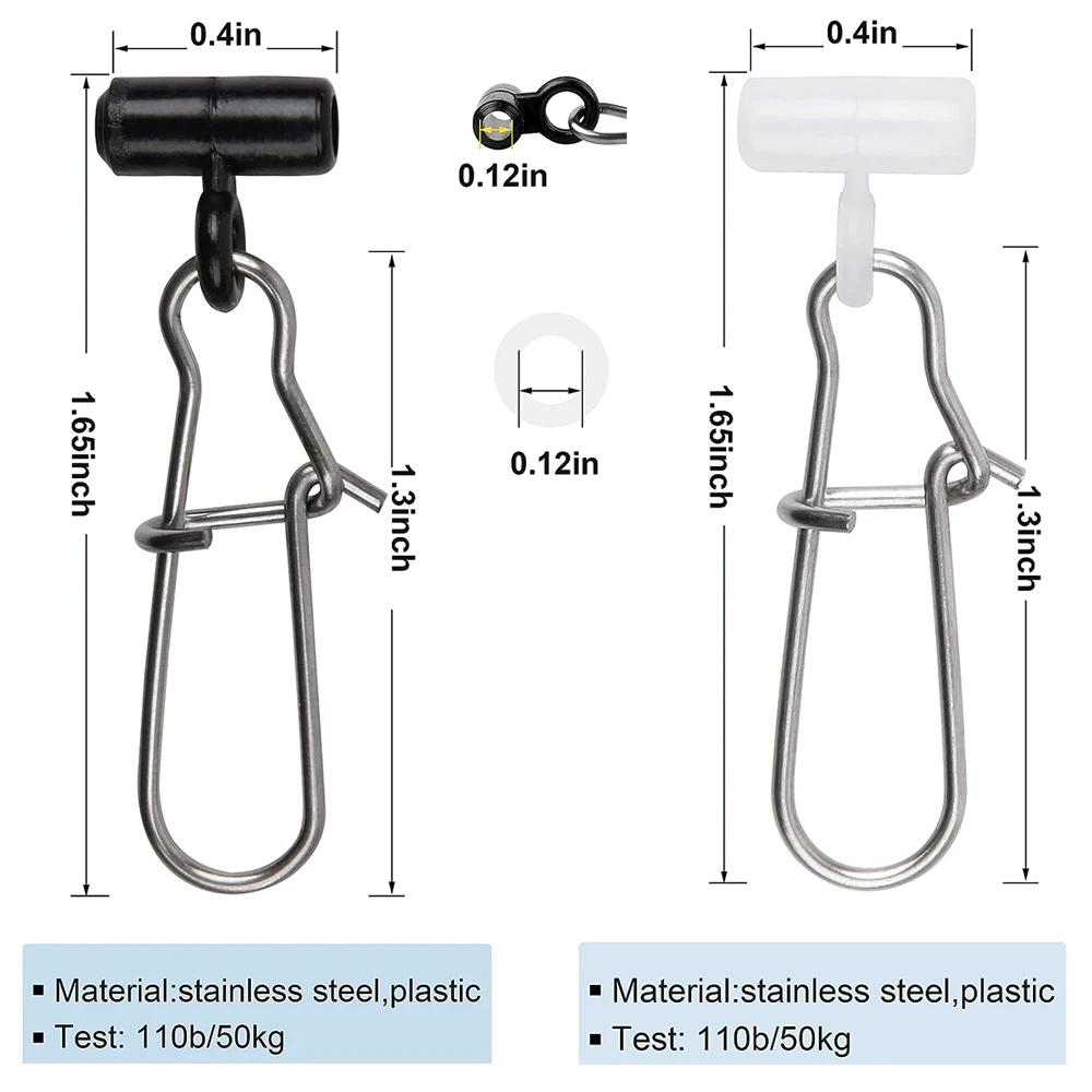 Glissières de plomb de ligne de pêche, 16 pièces, curseur de plomb robuste pivotant avec serrure Duo
