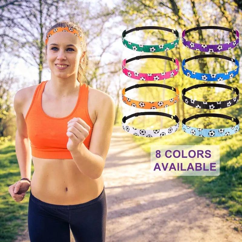 Bandeau élastique anti-dérapant pour football yoga course accessoire mode cheveux sportif