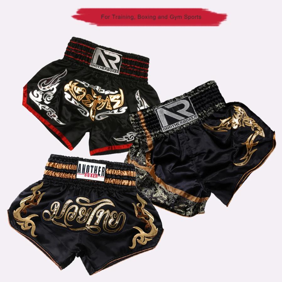 Short de boxe pour hommes, femmes et enfants, homme Muay Thai de haute qualité, short BJJ noir, pant