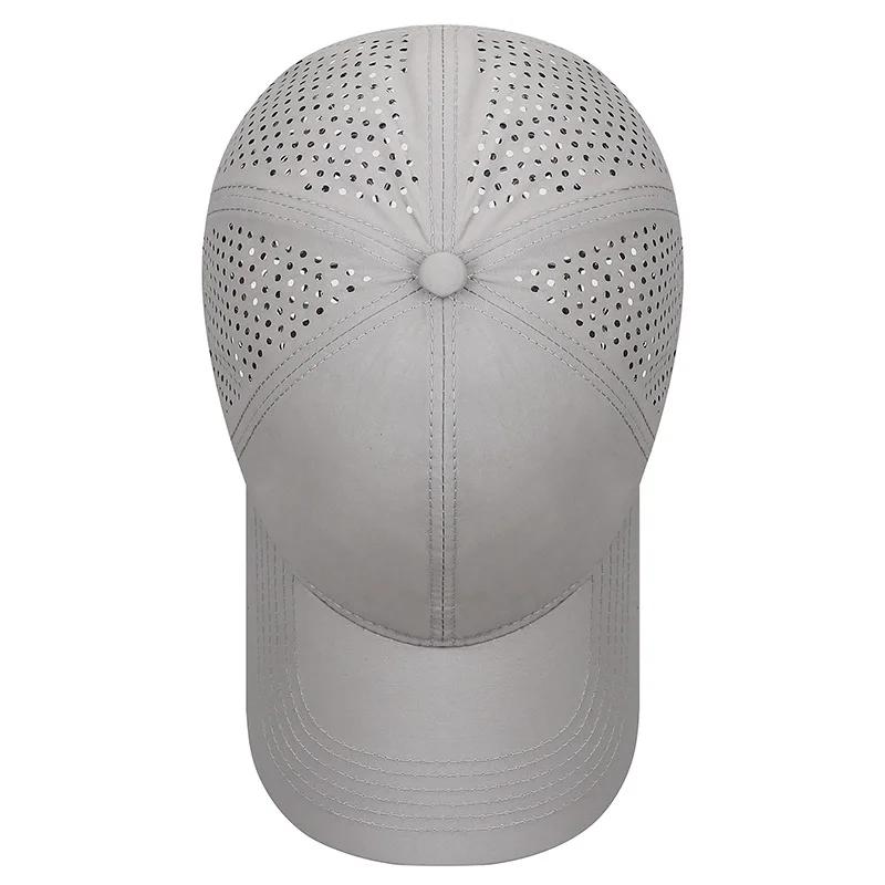 Casquette de soleil de randonnée légère pour hommes et femmes, chapeau respirant perforé au Laser à