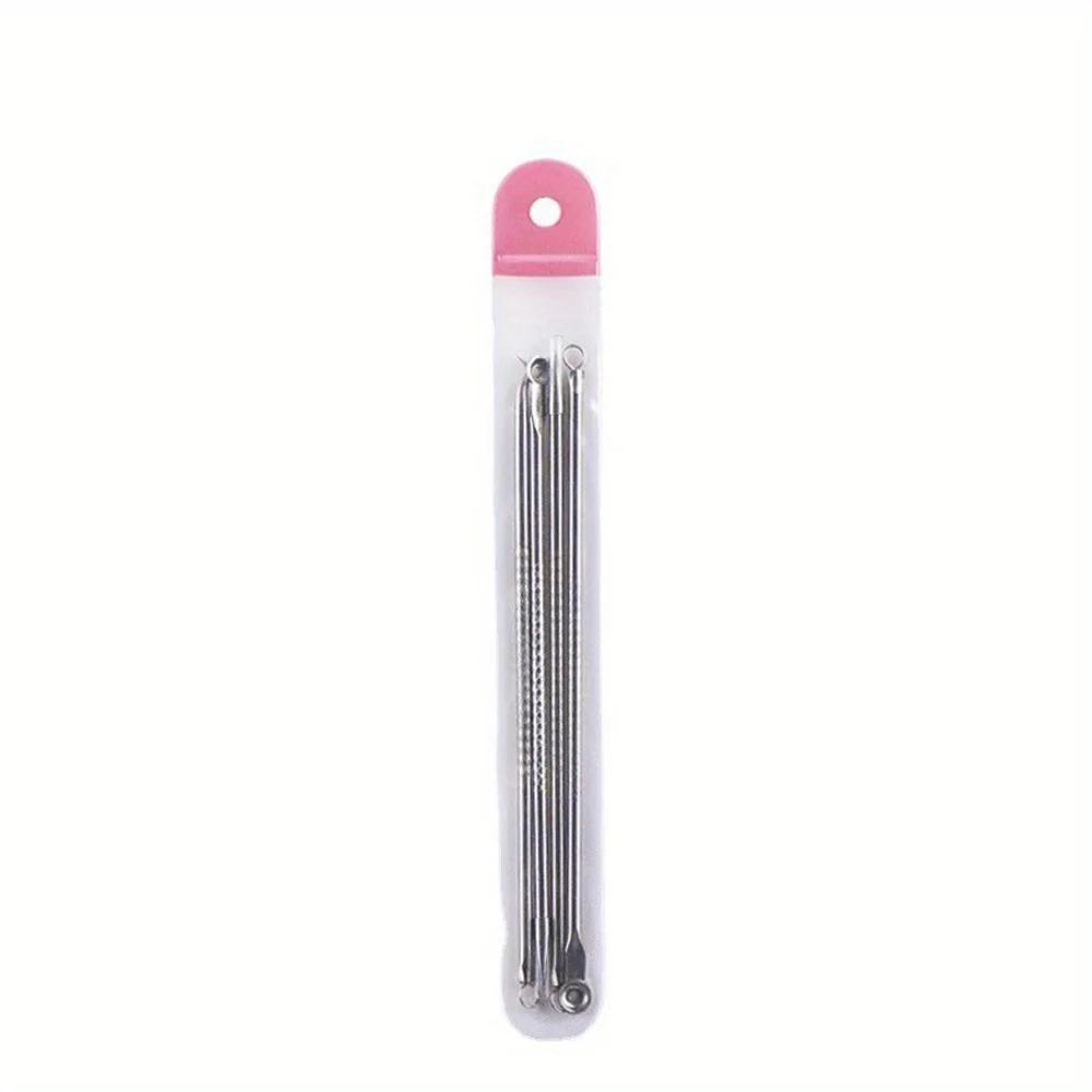 Kit d'extraction d'imperfections de boutons et d'acné, points noirs, aiguilles en acier inoxydable,