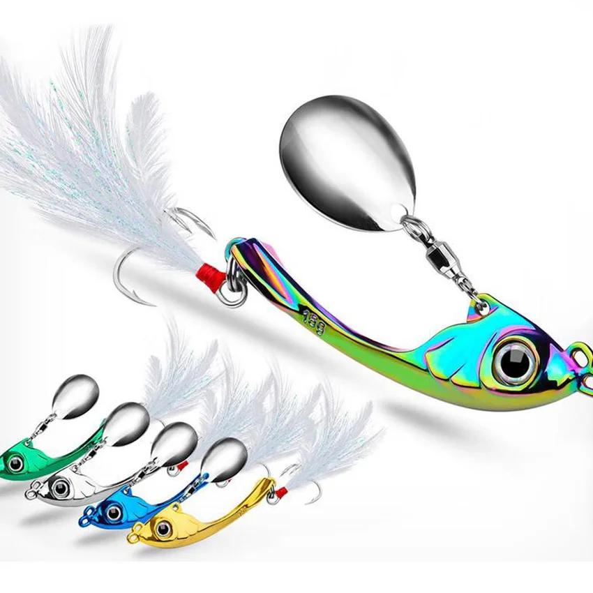 VIB – leurre métallique à paillettes pour la pêche en eau salée, appât artificiel idéal pour la pêch