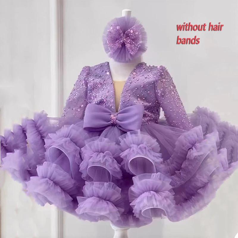 Princesse filles robe de bal à paillettes fête Tutu robes bébé enfants fleur fille mariage fête d'an
