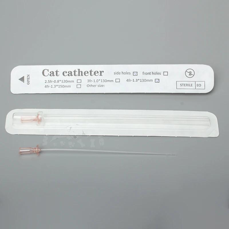 Cathéter urinaire sans stylet pour chats, 12 pièces, extrémité ouverte de 1.3mm, 1.0mm, fournitures