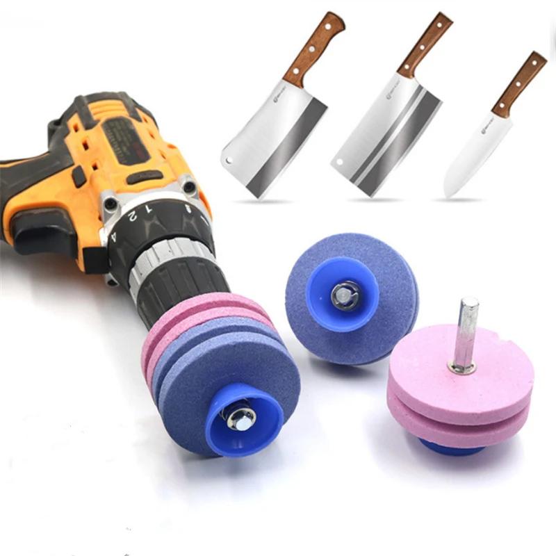 Affûteur de couteaux le plus rapide, outils de jardin, lame universelle, meulage, perceuse rotative,