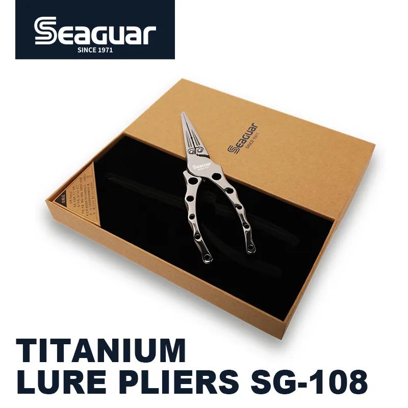 Seaguar – pince à leurre de pêche en titane, Anti-rouille, multifonctionnelle, ciseaux de ligne de p