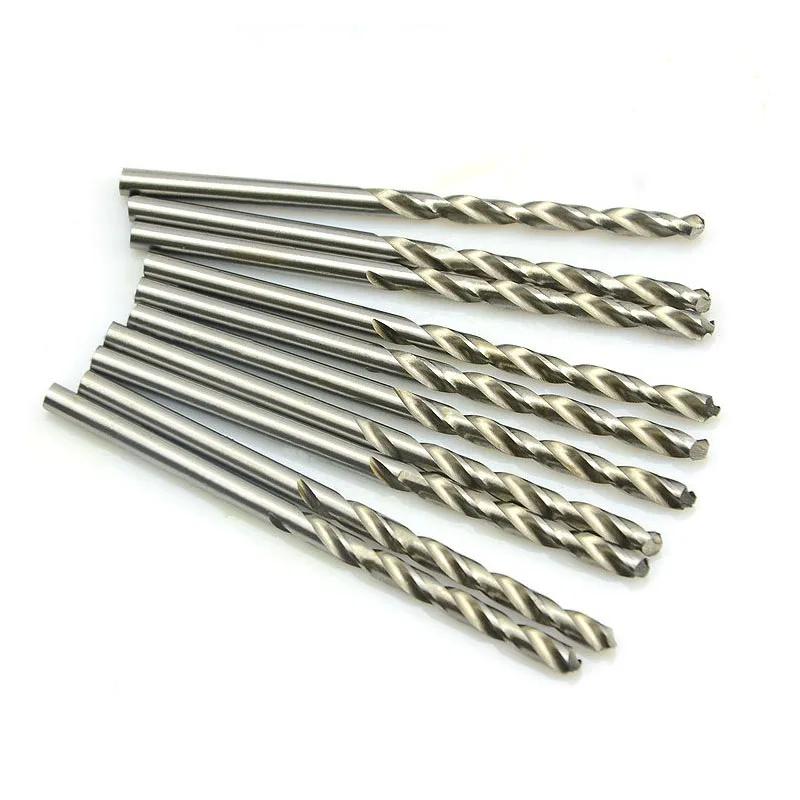 Forets hélicoïdaux HSS 10 pièces/boîte 0.5-3.2mm, Micro tige droite, foret électrique manuel en acie