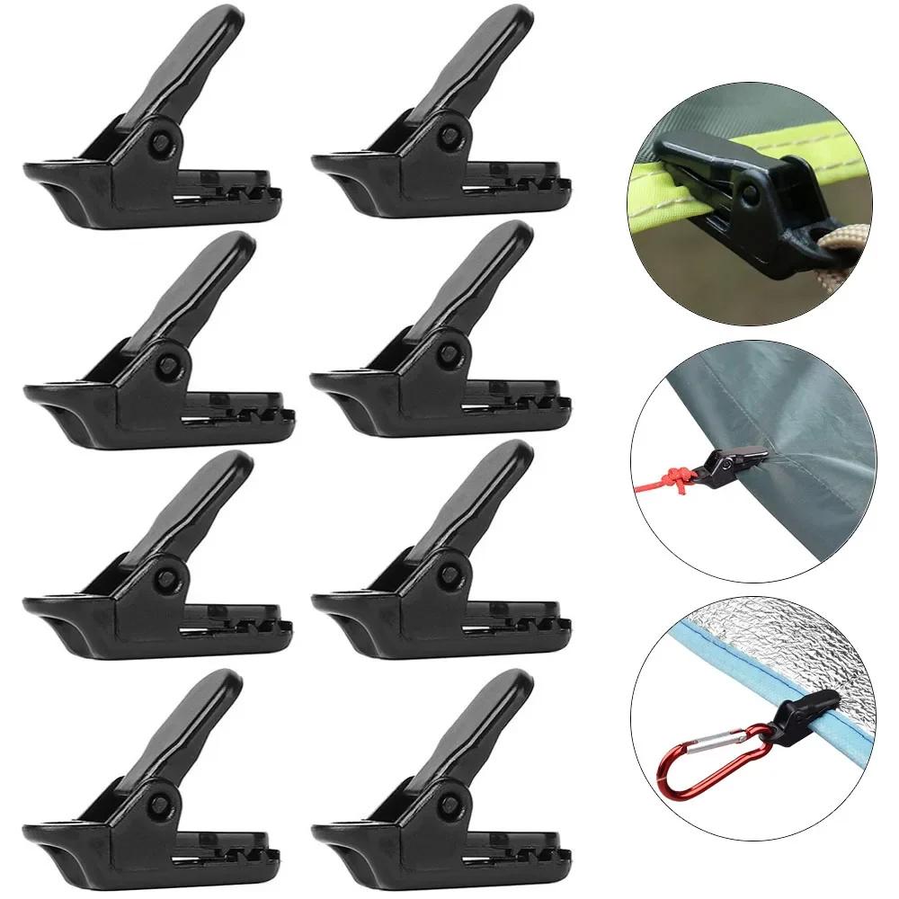 10/15/20 pièces auvent pince bâche Clips Snap cintres tente Camping survie serrer outil pour Camp en