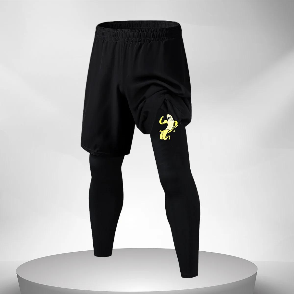 Pantalons d'entraînement fitness hommes leggings compression - Bas de sport masculin séchage rapide course
