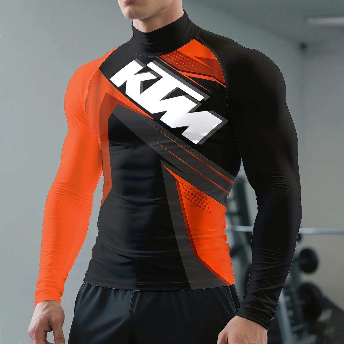 Maillot de cyclisme pour homme à manches longues KTM Racing Team, séchage rapide, respirant, idéal p