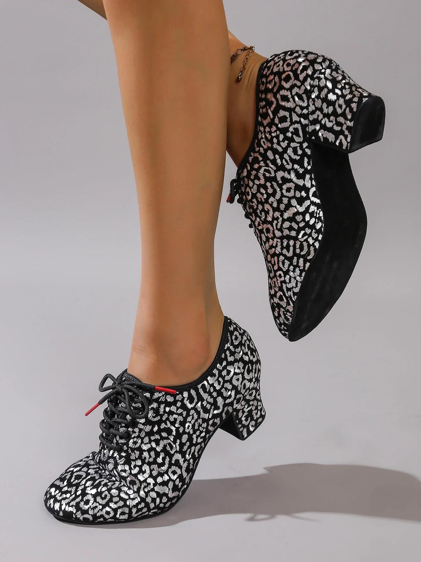 Chaussures de danse latine pour femmes - Talons professionnels pour salon et pratique moderne