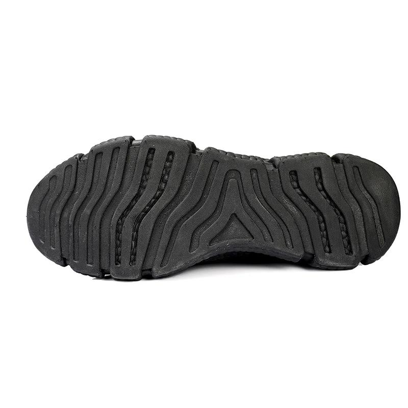 Chaussures de dehors Noires et Blanches pour Homme, Tennis Décontractées, en Maille Respirante, Anti