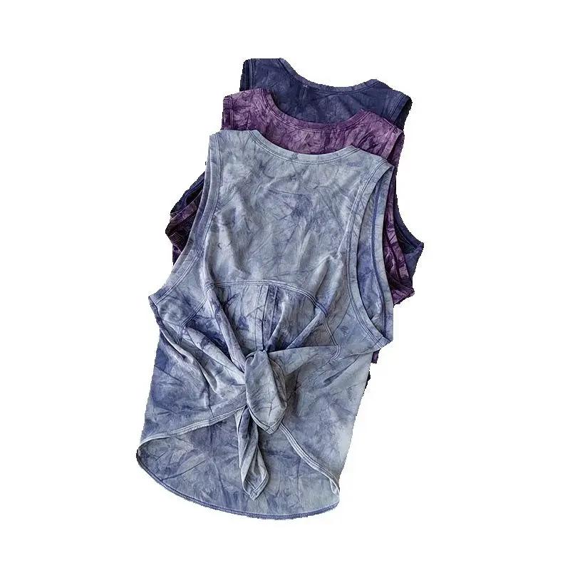 Gilet de sport à séchage rapide pour femmes, T-Shirt de course sans manches, haut de Fitness ample,