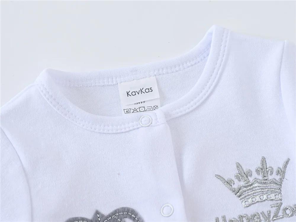 Nouveau-né bébé garçons barboteuse couronne royale Prince 100% coton ensemble de vêtements avec casq