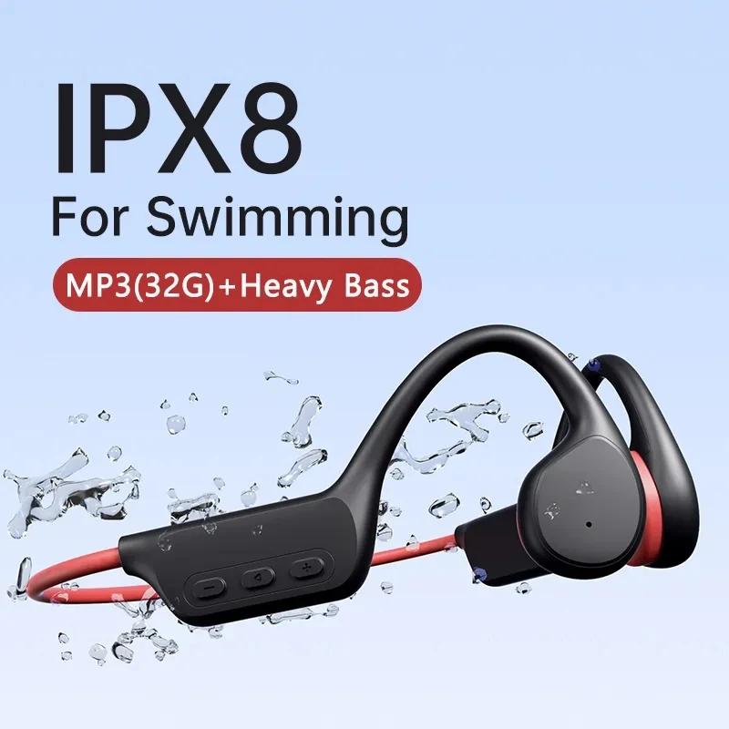 Sophia-Écouteurs Bluetooth sans fil étanches IPX8, lecteur MP3, Hifi, crochet d'oreille, sauna, télé