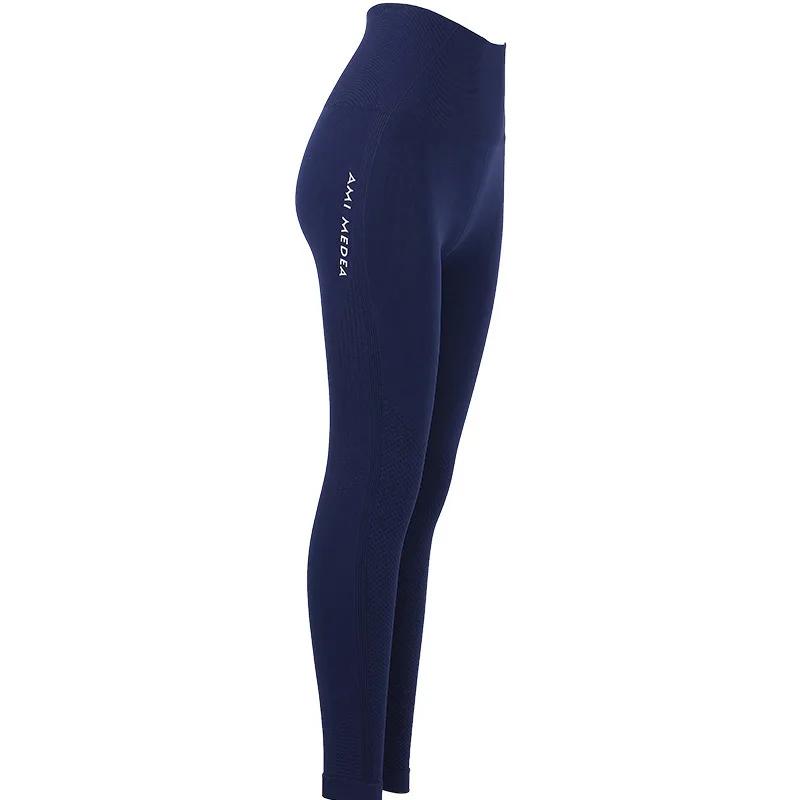 Pantalons Yoga sans couture taille haute leggings gymnastique sport femmes Fitness contrôle ventre