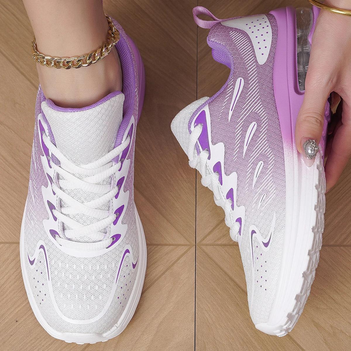 Chaussures de marche en maille à coussin d'air Encounaker - Respirantes pour femmes sport tennis