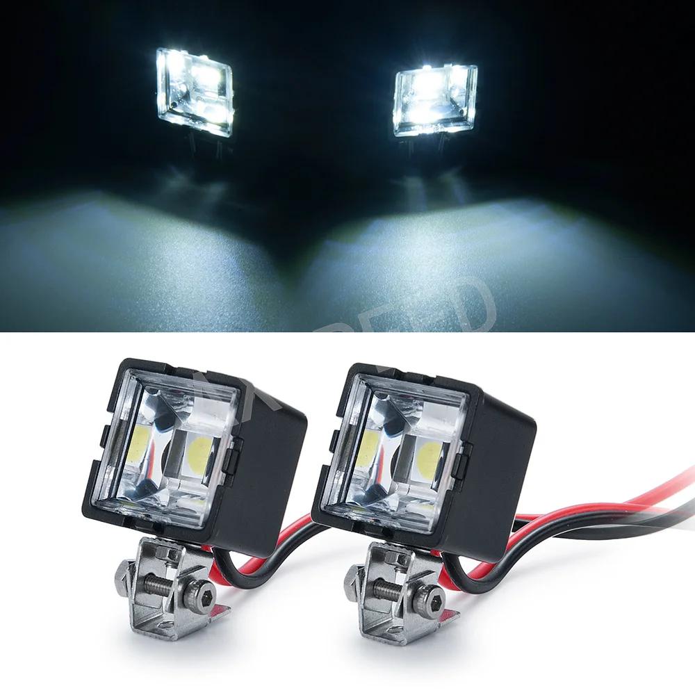AXSPEED 1 Paire de Phares LED pour Voiture RC, Projecteurs pour TRX4 TRX6 Axial SCX10 Wraith 1/10 Pi