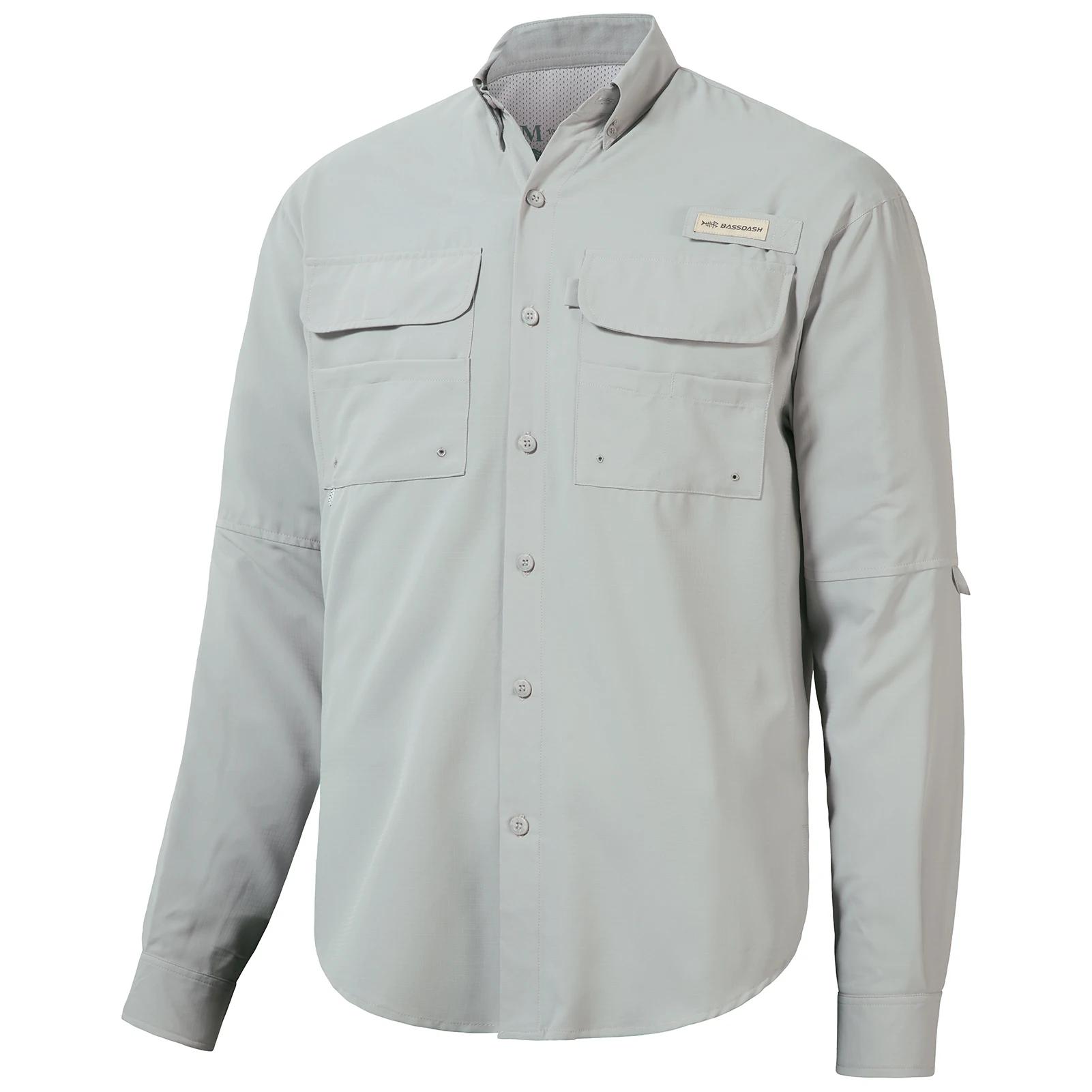 Bassdash-Chemise à boutons pour hommes, tenue d'été ou pour la pêche, survie sauvage, résistante au