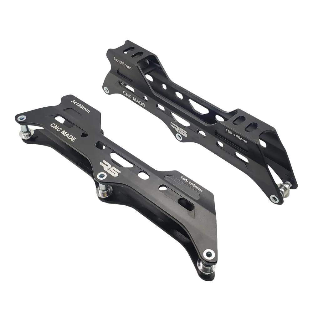 Cadre patins à roues alignées 3 roues 165mm alliage conversion slalom patinage vitesse 3*110mm 246mm