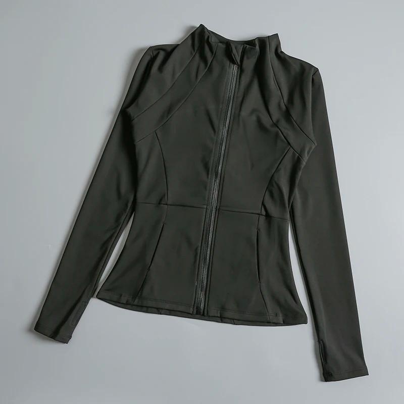 Manteau de yoga femme manches longues élastique lâche pour exercice fitness et soutien quotidien