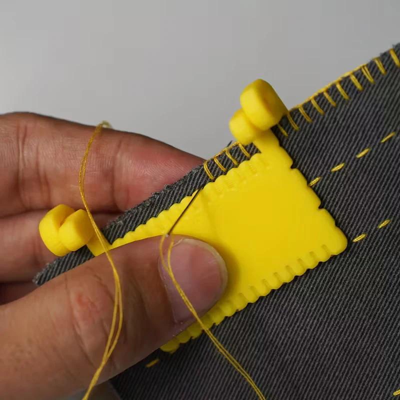 Guide de couture à Clip sur le bord de couture, jauge à aiguille, outil de mesure Portable pour débu
