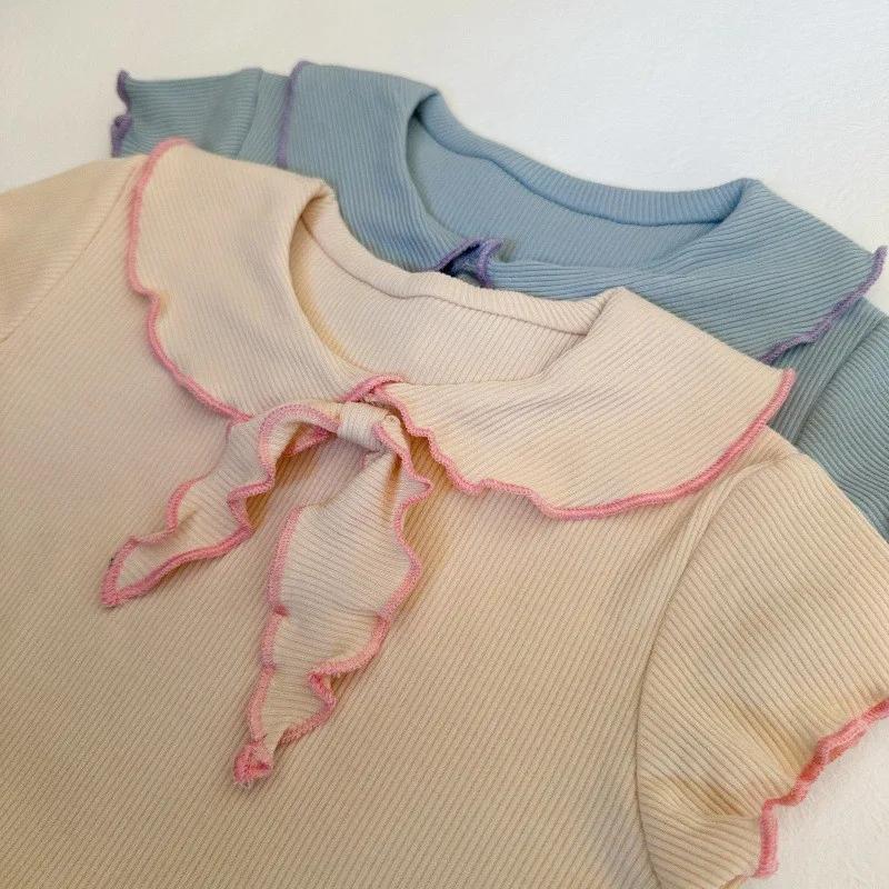 Ensemble de vêtements pour bébé fille TZ2812, confortable et tendance, deux pièces avec t-shirt et p