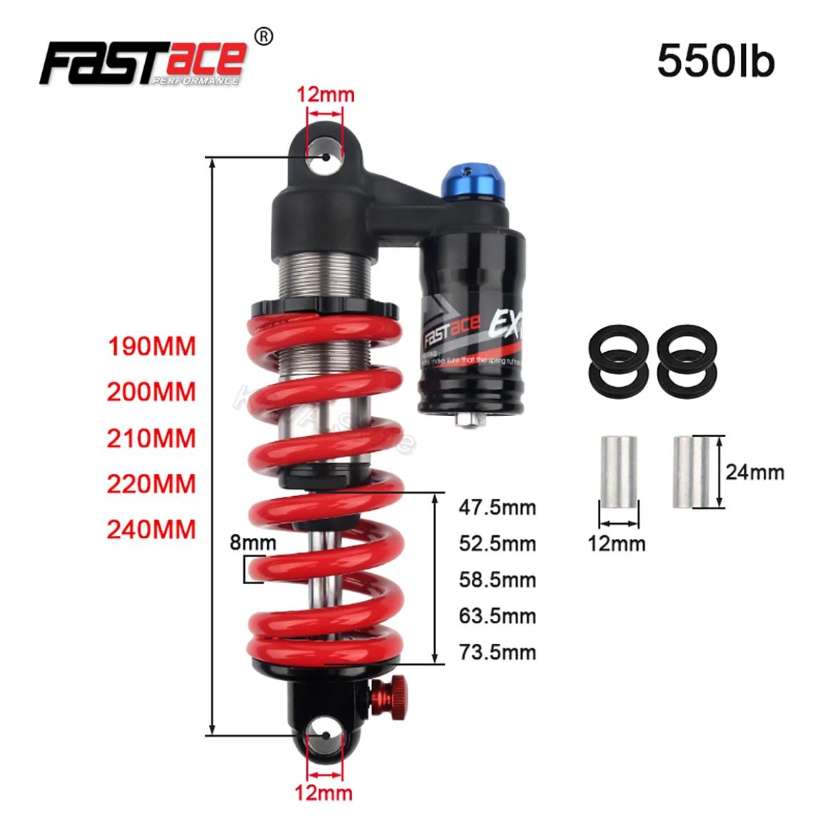 Fastace-Amortisseur de moto 53RC, suspension arrière de vélo VTT, 265mm, 190mm, 200mm, 210mm, 220mm,