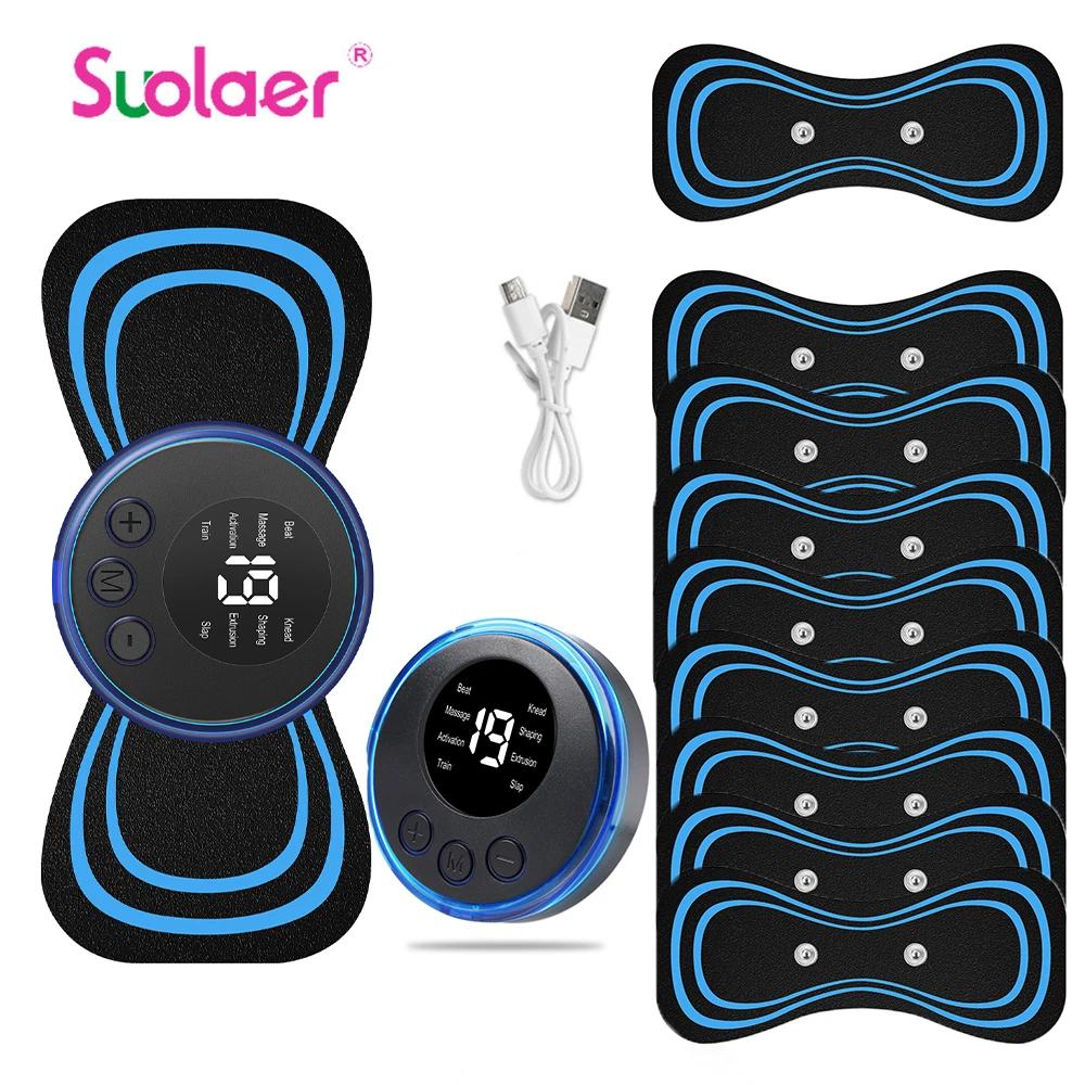 Mini masseur de cou électrique Portable EMS, civière de cou pour soulager la douleur musculaire cerv