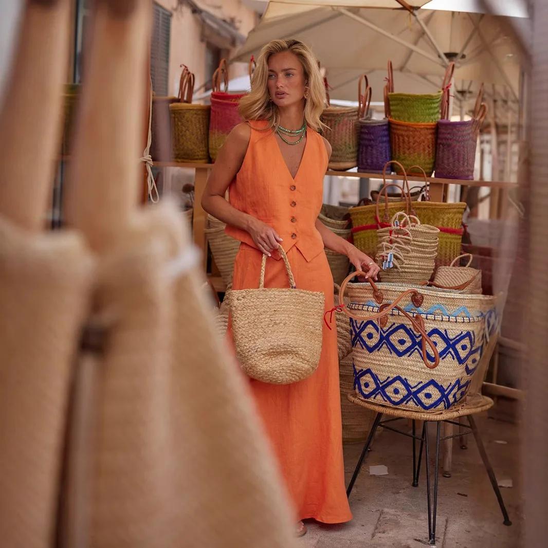 Ensemble décontracté d'été pour femme, nouveau style européen et américain, composé d'un gilet et d'