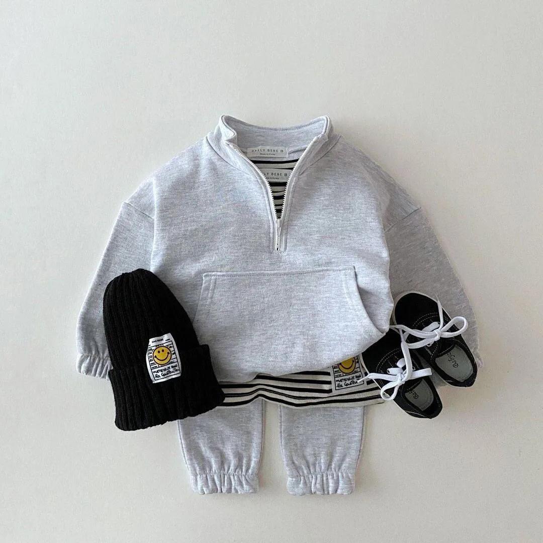 Nouveau bébé garçons filles vêtements enfants enfant en bas âge mode Costume enfants survêtements le