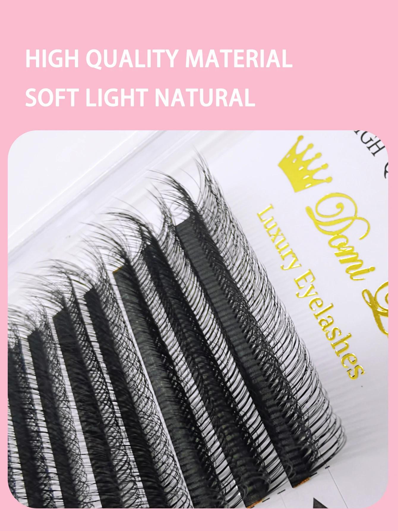 5D faux cils sauvages Extensions de cils de vison multicouche LB LC LJ Curl cils de haute qualité pr