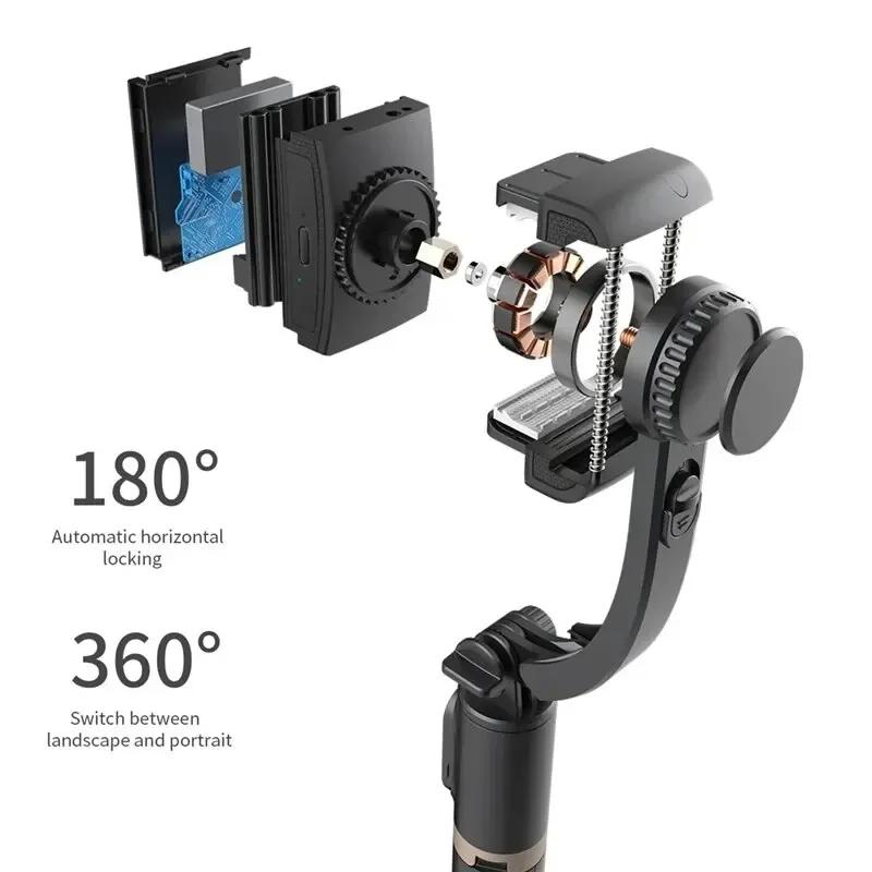 STTKGZD stabilisateur de cardan portatif stabilisateur Selfie bâton lumière de remplissage Smartphon